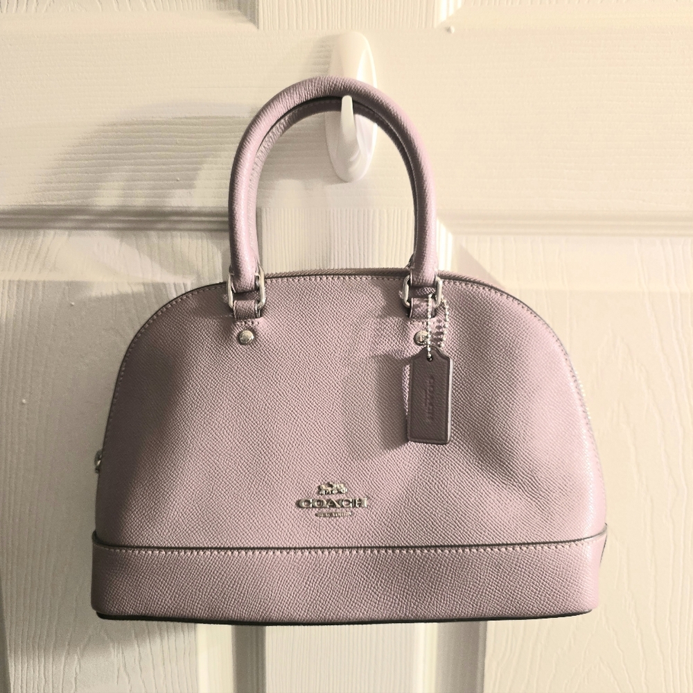 Coach Crossbody Bag in Lavender. Sierra With Silver Tone Hardware